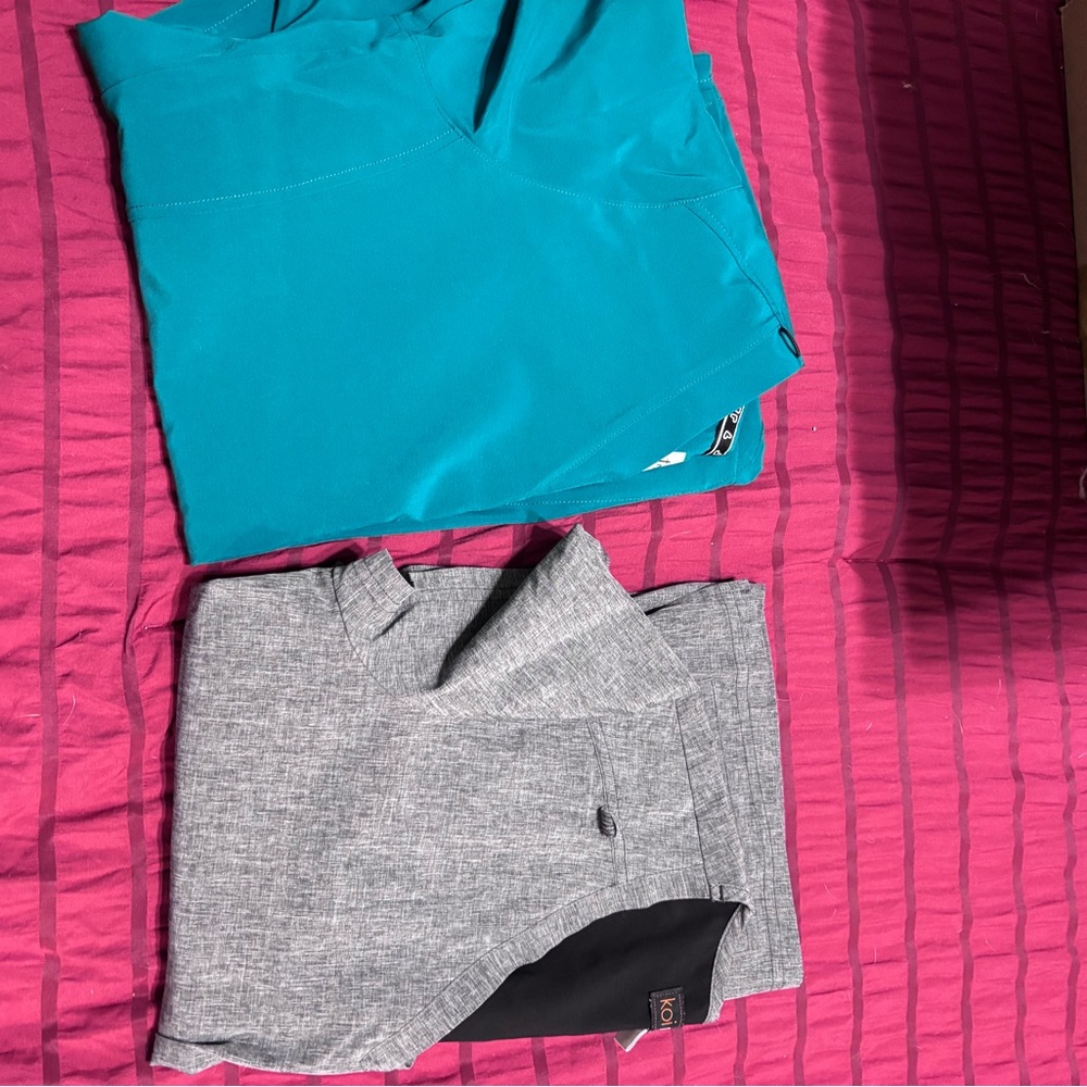 Teal and Gray Clothing Set